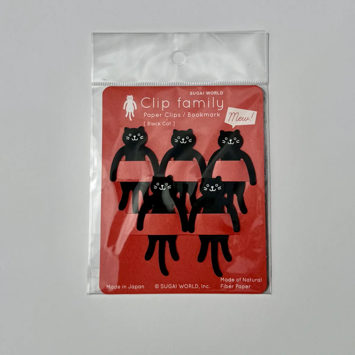 SUGAI WORLD Clip Family 紙製迴紋針/書籤